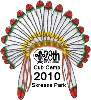 Camp badge for Summer Camp 2010 at Skreens Park