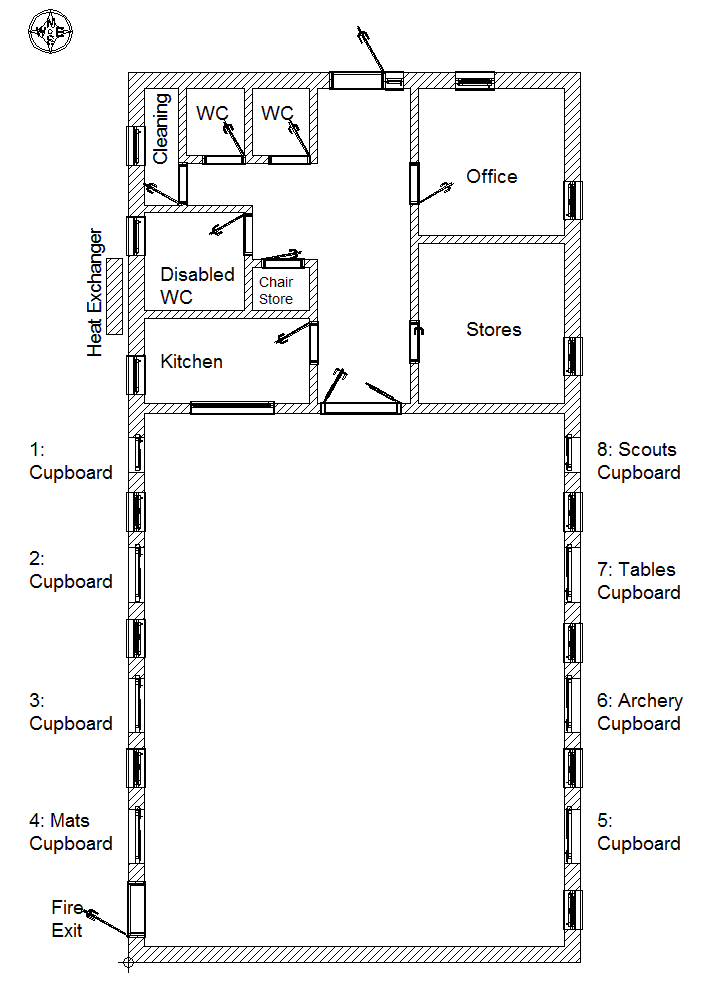 Plan of our scout hut