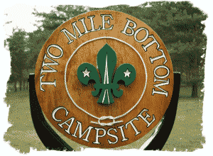 Camp sign for Summer Camp 2009 at Two Mile Bottom